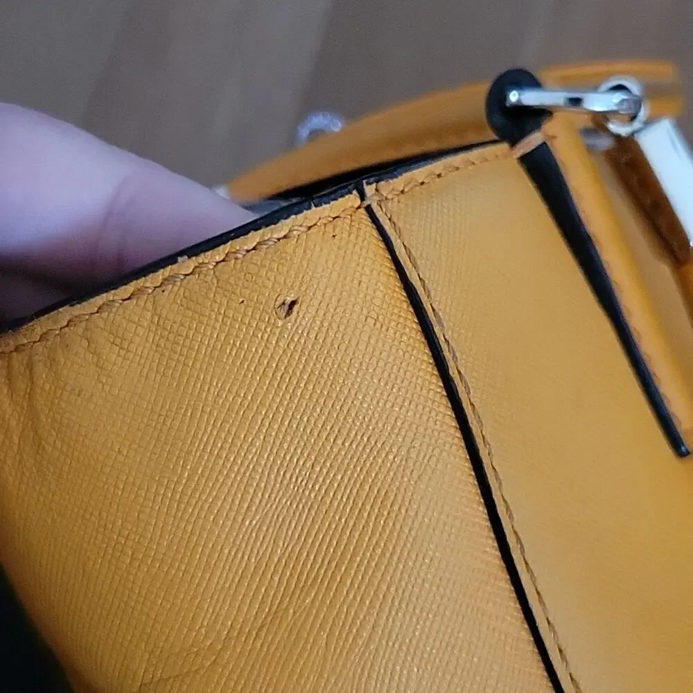 Coach Madison Saffiano Leather Mini North‎ South Tote (F29001) Mandarin Orange